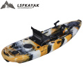 Alibaba online trade show wholesale 10ft plastic fishing kayak with pedal